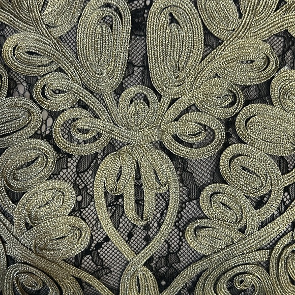 JS Collections Black and Gold Dress - Picture 7 of 10